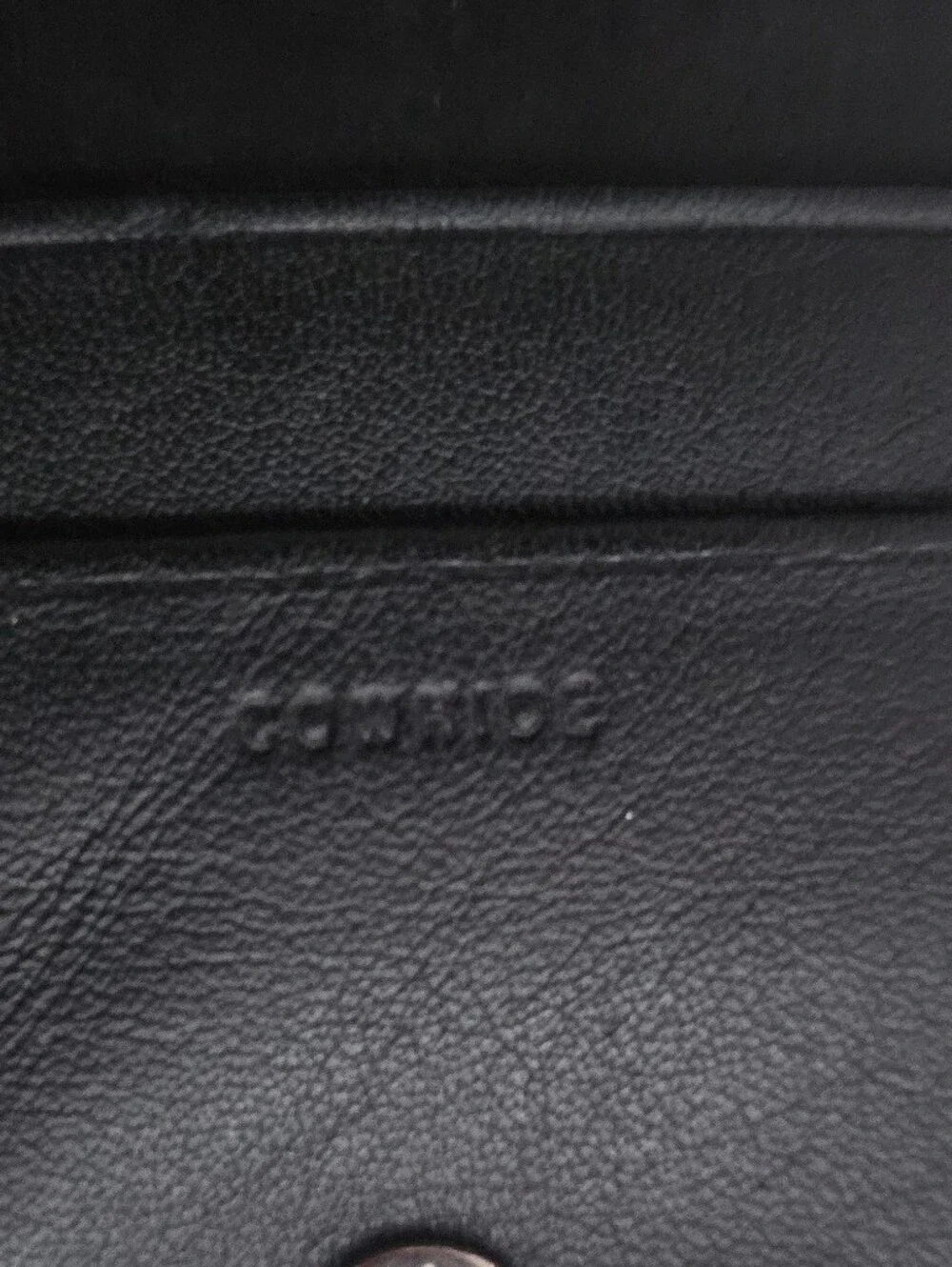 Vintage Cowhide Leather Coin Purse Wallet Black Croc Embossed Kiss Lock Compact